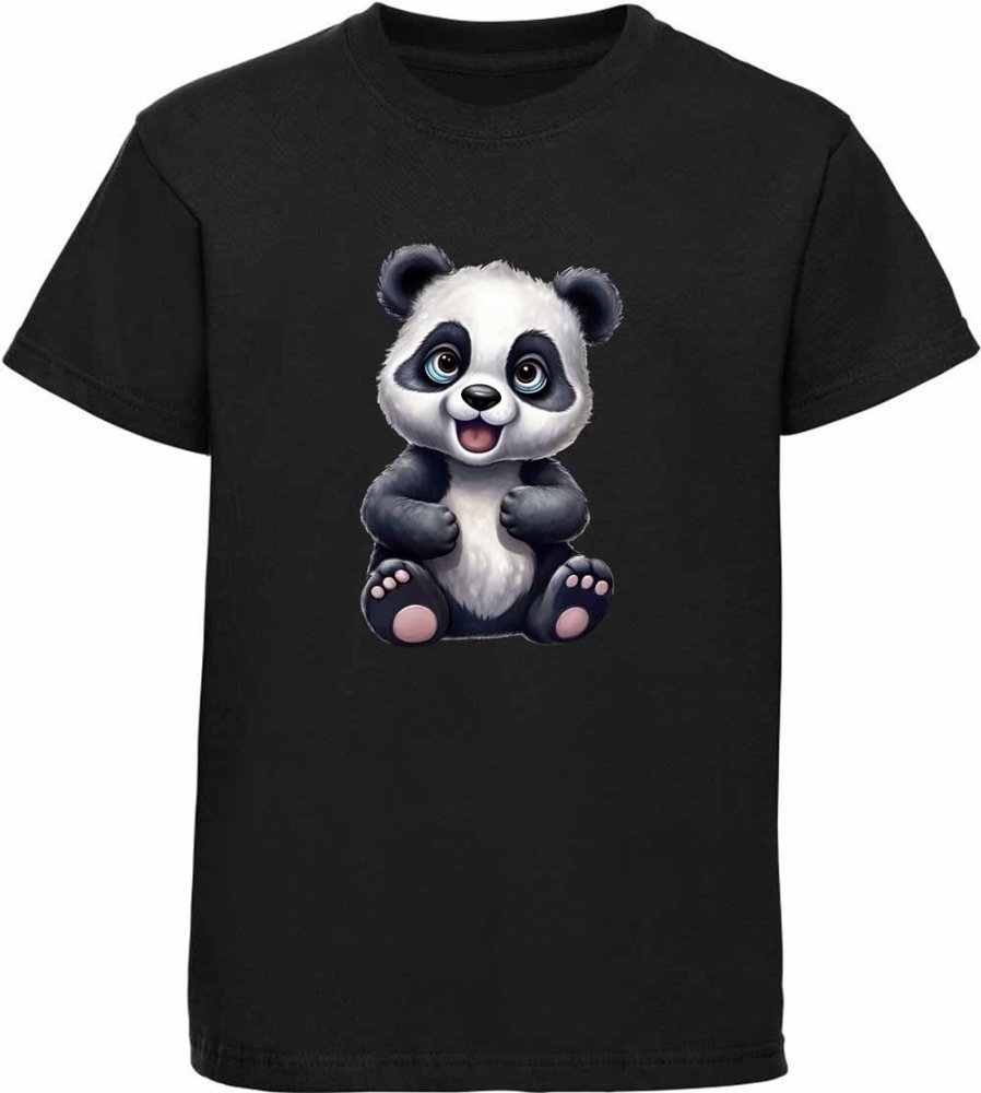 Bedrucktes Kinder T-Shirt Baby Panda Bär